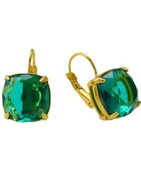 Kate Spade New York ♠️ emerald green jewelled drop earrings